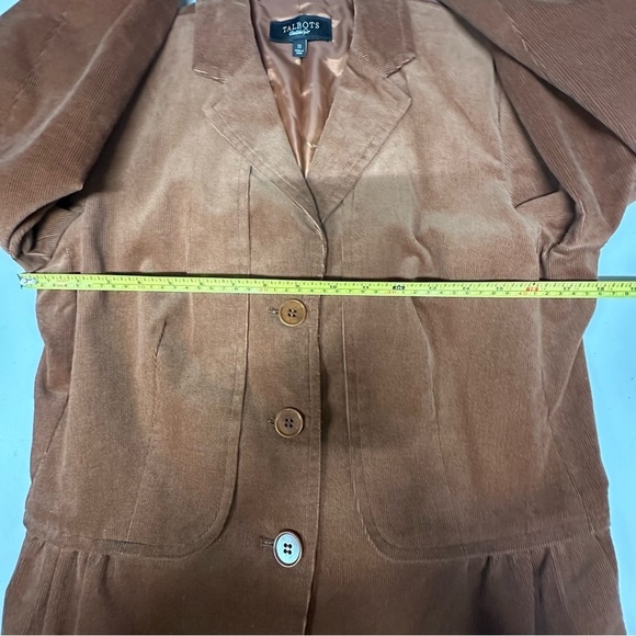 Talbots Corduroy Blazer Rust Brown Size 10 LIKE NEW - Picture 8 of 8